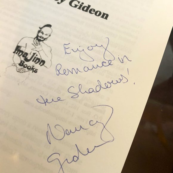 Midnight Shadows by Nancy Gideon 2001 Trade Sized Paperback - Signed by Author - Picture 2 of 2